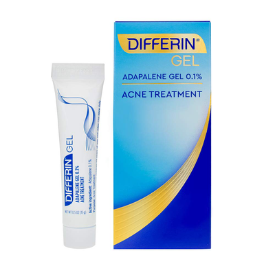 Acne Treatment Differin Gel for Face with Adapalene, Clears and Prevents Acne, Up to 30 Day Supply, 15g Tube