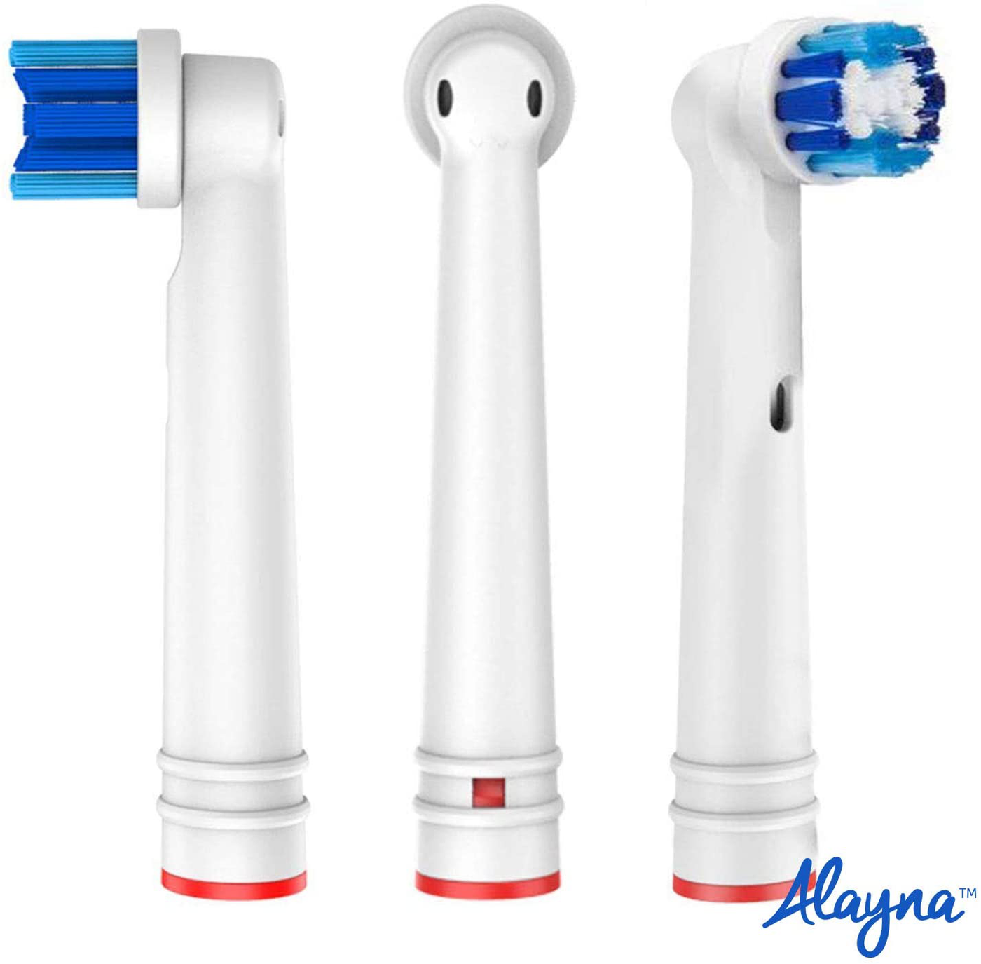 Replacement Brush Heads Compatible with OralB Braun- Pack of 8 Professional Electric Toothbrush Heads- Precision Refills for Oral-b 7000, Clean, Oral B Pro 1000, 9600, 500, 3000, 8000, Vitality Plus!