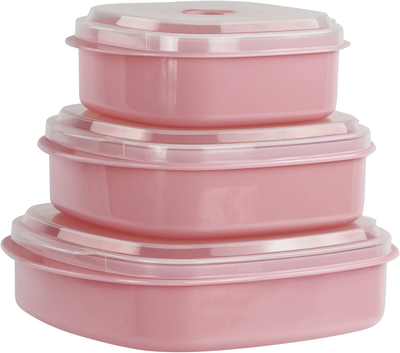 Calypso Basics by Reston Lloyd 6-Piece Microwave Cookware, Steamer and Storage Set, Magenta