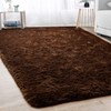 Merelax Soft Modern Indoor Large Shaggy Rug for Bedroom Livingroom Dorm Kids Room Home Decorative, Non-Slip Plush Fluffy Furry Fur Area Rugs Comfy Nursery Accent Floor Carpet 5x8 Feet, Brown