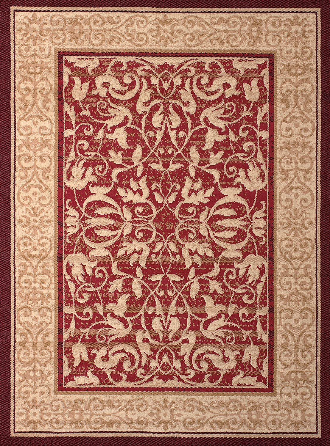 United Weavers of America Dallas Baroness Rug, 2'3 x 8', Red