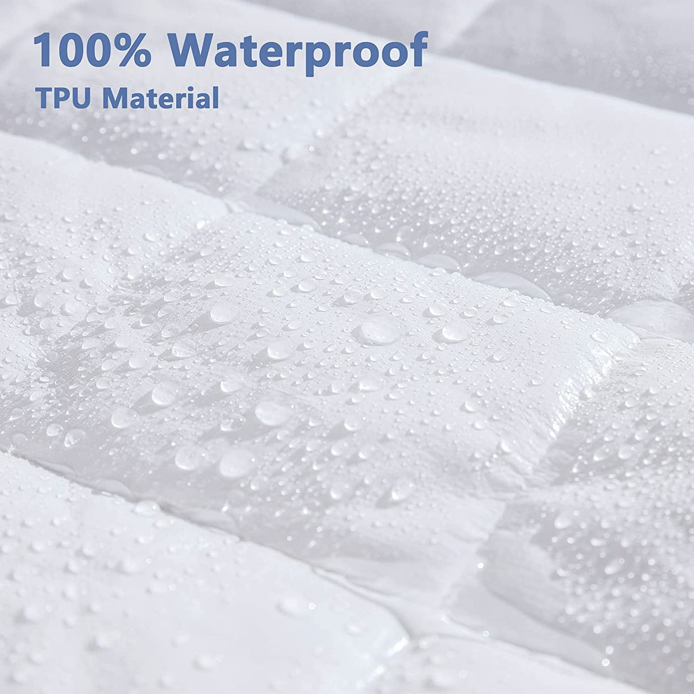 Ralawen Mattress Pad Full,100% Waterproof Mattress Cover, Breathable Noiseless Mattress Protector with 8-21" Deep Pocket