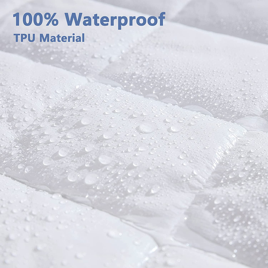 Ralawen Mattress Pad Full,100% Waterproof Mattress Cover, Breathable Noiseless Mattress Protector with 8-21" Deep Pocket