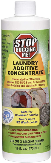 EcoClear Products 774371, Stop Bugging Me! All-Natural Non-Toxic Bed Bug Killer and Repellent, 16 oz. Laundry Additive Concentrate