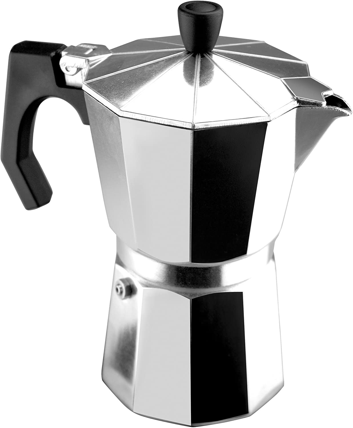 Magefesa 01PACFKEN06 Kenia Aluminum 6 Cups Coffee Maker, Silver