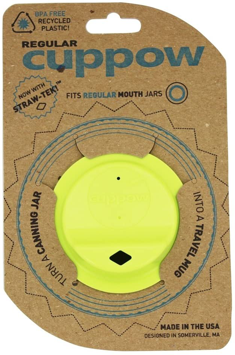 CUPPOW Regular Chartreuse Mason Jar Lid, 1 EA