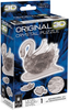 BePuzzled Original 3D Crystal Jigsaw Puzzle - Swan Bird Animal Assembly Brain Teaser, Fun Model Toy Gift Decoration for Adults & Kids Age 12 & Up, Black, 43Piece (Level 1)