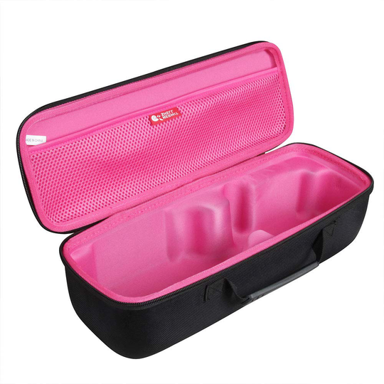 Hermitshell Travel Case for Revlon One-Step Hair Dryer And Volumizer Hot Air Brush (Black+Plum red)