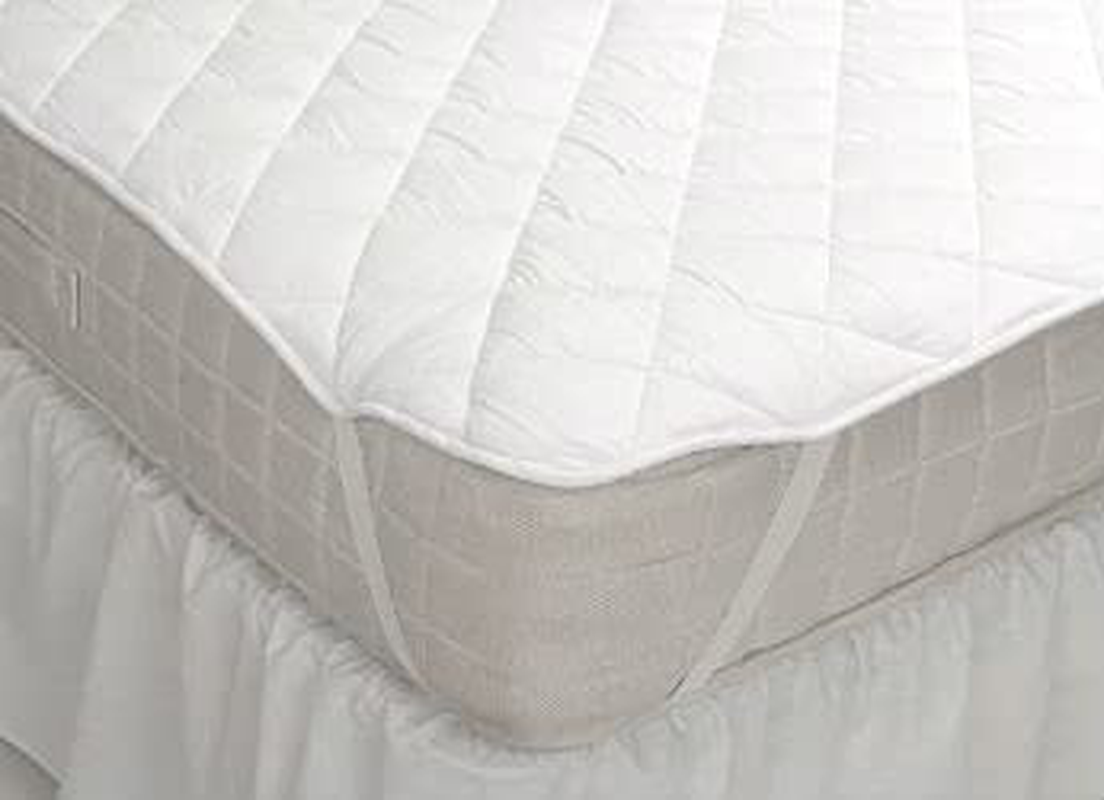 Gilbin, Quilted Cot Size Mattress Pad, 30 x 74 (White, Cot Size 30"x75")