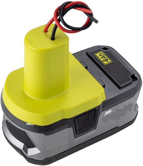 Power Wheels Adaptor for Ryobi 18V P108 P107 P102 Battery Dock Power Connector Rc car Rc Truck 12 Gauge Robotics