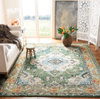 Safavieh Monaco Collection MNC243H Boho Chic Medallion Distressed Non-Shedding Stain Resistant Living Room Bedroom Runner, 2'2" x 10' , Orange / Light Blue