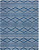 Safavieh Tulum Collection TUL272C Moroccan Boho Tribal Non-Shedding Stain Resistant Living Room Bedroom Area Rug, 6' x 9', Ivory / Blue