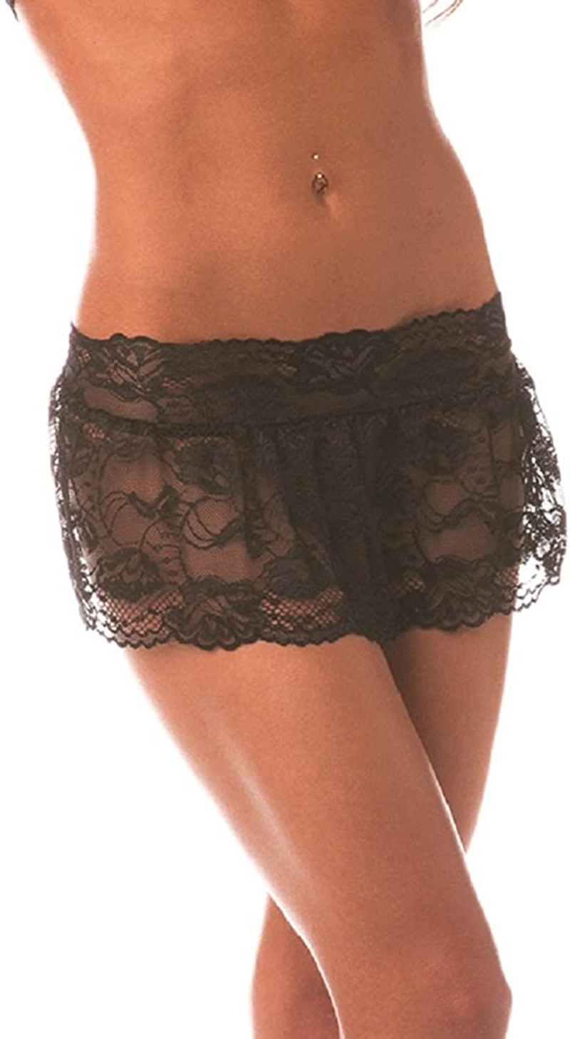 BODYZONE Women's Lace Flirty Skirt