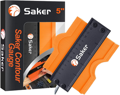 Saker Contour Gauge (5 Inch Christmas Packaging) Profile Tool- Adjustable Lock