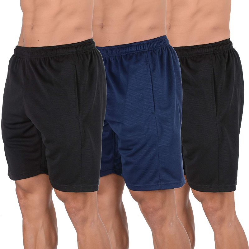 YoungLA Mens Shorts Pack of 3 Athletic Basketball Gym Workout Running 116