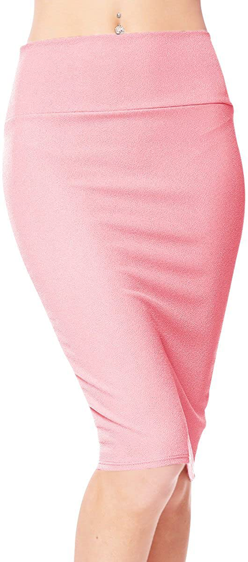 Urban CoCo Women's High Waist Stretch Bodycon Pencil Skirt