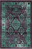 Georgina Traditional Kitchen Rugs Non Skid Accent Area Carpet [Made in USA], 2'6 x 3'10, Winberry/Teal