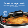 Hamilton Beach Large Capacity Slow Cooker with 3 Temperature Settings and Easy Grip Handles