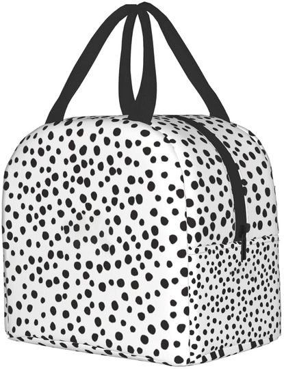 Easy Insulated Lunch Bags for Women Men, Cute Reusable Lunch Boxes Small Suitable Girls Boys Teens Work Picnic Travel, White Marble