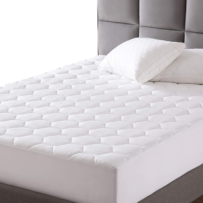 EXQ Home Mattress Cover Full Size Bed (54x75 inches) Quilted Mattress Pad Protector Soft Full Size Mattress Pad Fitted Sheet Stretch Up to 18” Deep Pocket (Breathable)