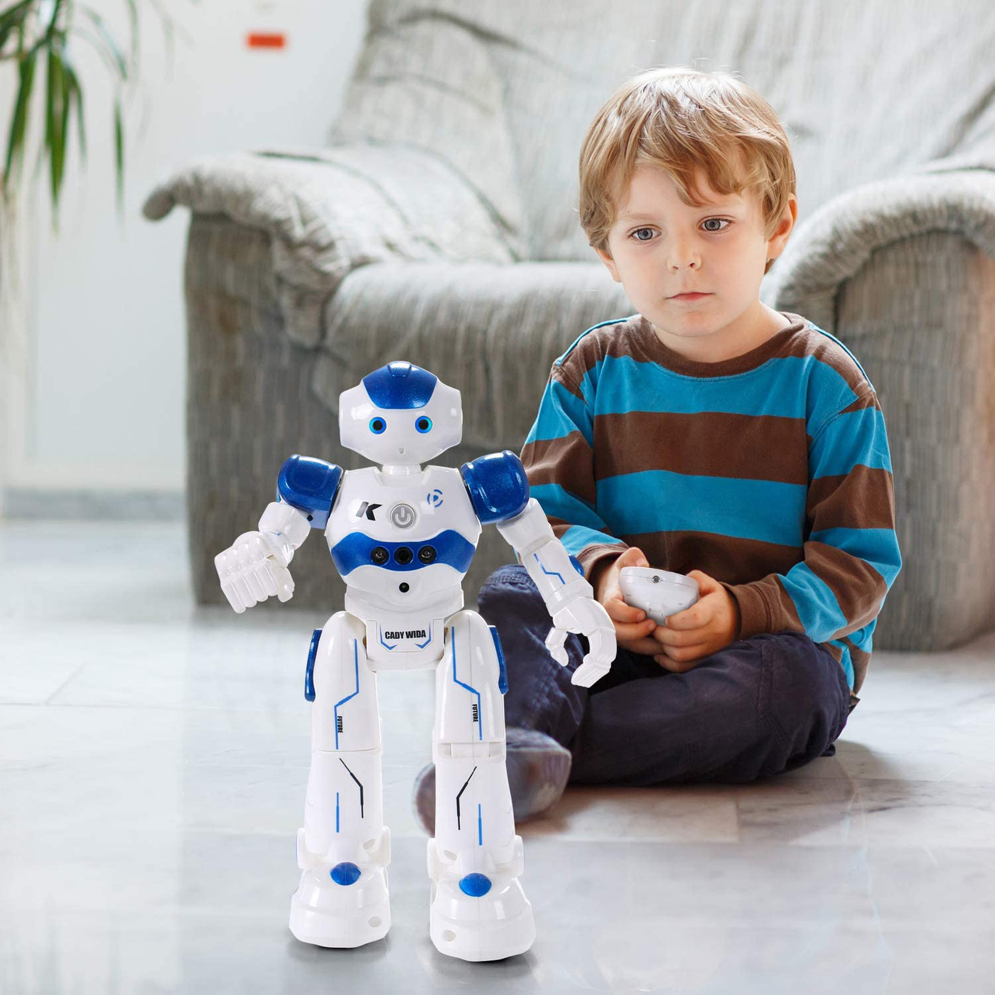 Gesture Sensing Remote Control Robot for Kids