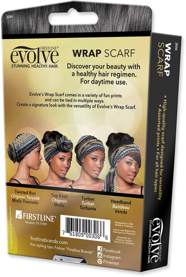 Evolve Wrap Scarf - Tribal Print MULTI-COLORED
