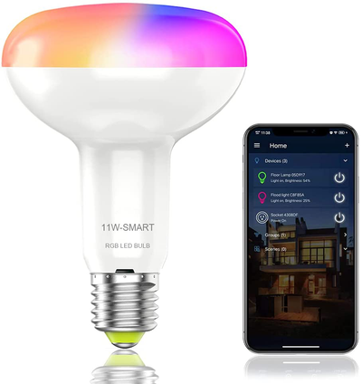 Smart WiFi LED Light Bulb, Works with Alexa & Google Home