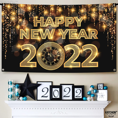 XtraLarge Happy New Year Banner 2022  72x44 Inch