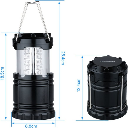 Set of 4 Portable Collapsible Outdoor LED Camping Lanterns