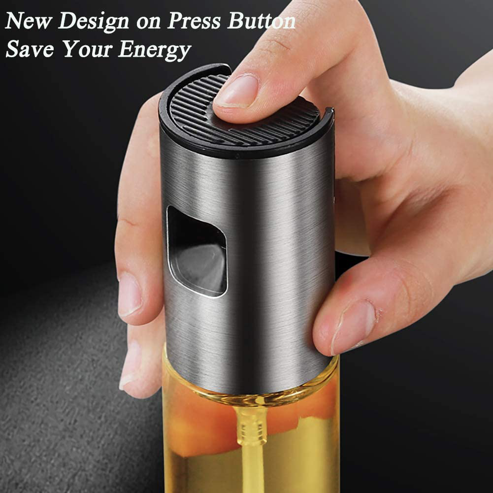 Oil Sprayer Mister for Cooking Olive Oil Spritzer for Air Fryer Vinegar Vegetable Oil Dispenser Portable Mini Kitchen Gadgets for Salad/Baking/Grilling/BBQ