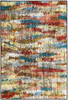 Brumlow Mills Rustic Abstract Bohemian Contemporary Colorful Print Pattern Area Rug for Living Room Decor, Dining, Kitchen Rugs, Bedroom or Entryway Rug, 3'4" x 5', Earthtones