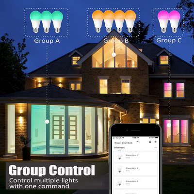 Remote Control Multicolor Dimmable Color Changing Smart Light Bulb