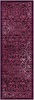 Maples Rugs Pelham Vintage Runner Rug Non Slip Hallway Entry Carpet [Made in USA], 1'8 x 5, Wineberry