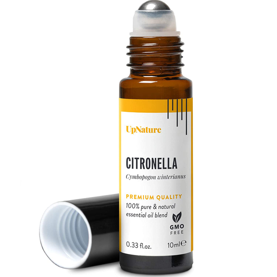 Citronella Essential Oil Roll-On – Boost Your Mood, Stay Safe from Bugs - Pre-Diluted, Aromatherapy, Therapeutic Grade – Perfect Stocking Stuffer! (10ml/.33)
