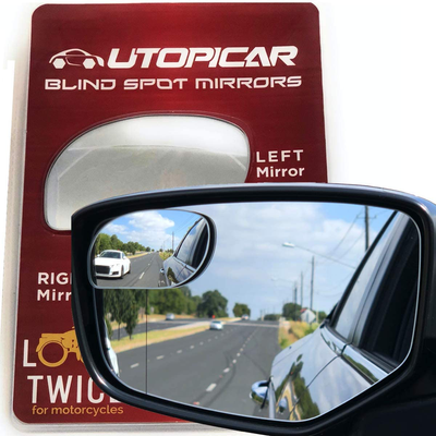 Blind Spot Mirrors Unique design Car Door mirrors | Mirror for blind side engineered by Utopicar for larger image and traffic safety