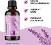 Pure Lavender Oil Essential Oil - Premium Therapeutic Grade Lavender Essential Oils for Diffuser Plus Healthy Hair Skin and Nails Support - Undiluted Lavender Aromatherapy Oils for Diffuser