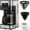 SHARDOR Coffee Maker, Touch-Screen 10-cup Programmable with Glass Carafe, Stainless Steel