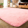 LOCHAS Ultra Soft Indoor Modern Area Rugs Fluffy Living Room Carpets for Children Bedroom Home Decor Nursery Rug 3x5 Feet, Pink