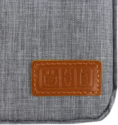 Electronic Accessories Bag,Digital Gadget Organizer Case,Gray Nylon Travel Gear Storage Carrying Sleeve Pouch for Cable,USB,Earphones,Portable Hard Drives,Power Banks