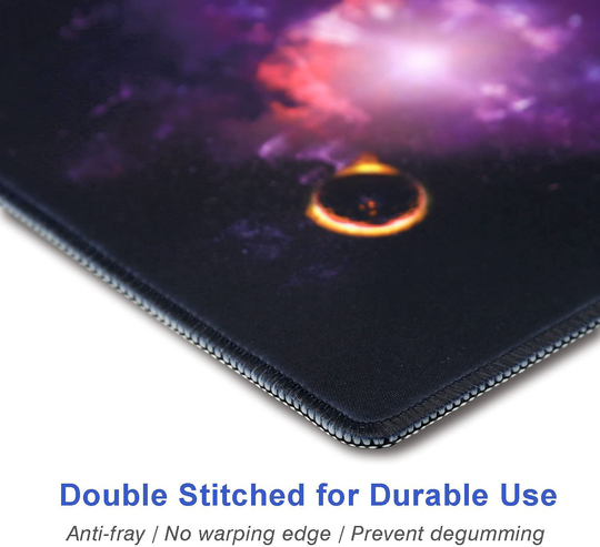 Galaxy Mouse Pads for Wireless Mouse,Farbiunu Rubber Mousepad,Stitched Edge & Washable. Mouse Mats for Computer,Laptop Accessory,Mousepads for Office Gaming Home.