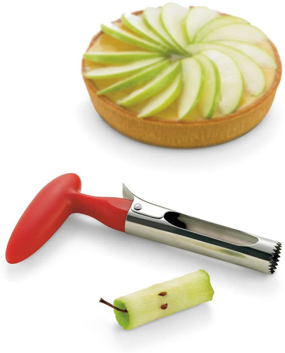 AKIRO apple Corer, Stainless Steel Kitchen Gadget Tool Fruit Seeder Core Remover Fruit Vegetable Tools Apple Pear Corer Easy Twist Fruits Tools Core Seed Remover