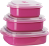 Calypso Basics by Reston Lloyd 6-Piece Microwave Cookware, Steamer and Storage Set, Magenta