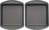 Wilton Perfect Results Premium Non-Stick 8-Inch Square Cake Pans, Set of 2, Steel Bakeware Set