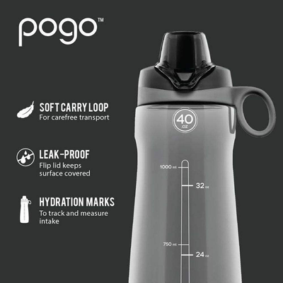 BPA-Free Plastic Water Bottle with Chug Lid