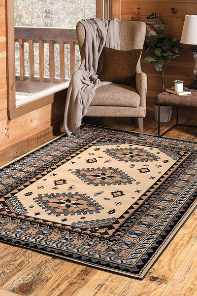 United Weavers of America Dallas Tres Rug, 5 x 8', Black