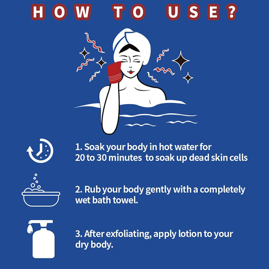 8 pcs Asian Exfoliating Bath Washcloth - Yellow & Green FOUBA