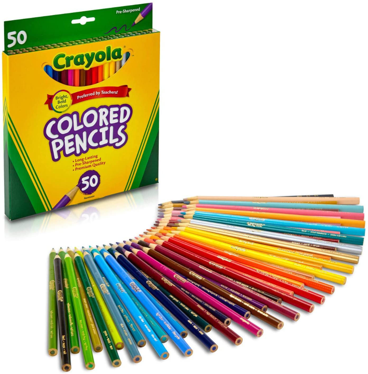 Crayola Colored Pencil Set, School Supplies, Assorted Colors