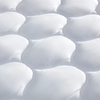 SLEEP ZONE Quilted Mattress Pad Cover - Extra Thick Soft Fluffy Bedding Topper Pillow Top Upto 21 inch Deep Pocket, White, Cal King