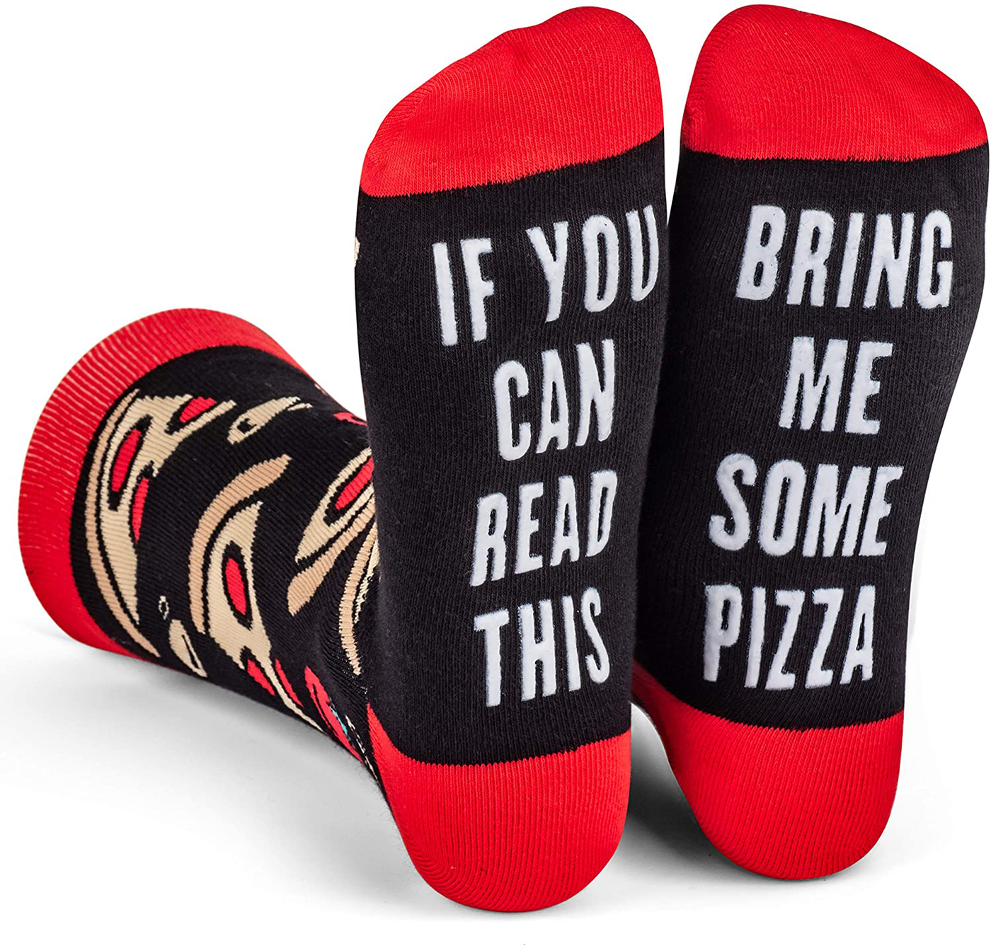 If You Can Read This, Bring Me Some - Funny Food Socks Novelty Christmas Gift & Secret Santa Idea For Men and Women
