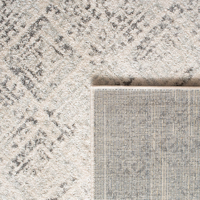 Safavieh Tulum Collection TUL264N Moroccan Boho Distressed Non-Shedding Stain Resistant Living Room Bedroom Area Rug, 6'7" x 6'7" Round, Navy / Ivory